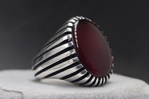 Natural red agate aqeeq - natural,