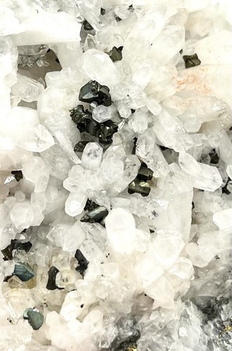 Chalcopyrite quartz wheal - &, quartz,