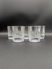 Vintage Set Of 5 Crystal Cut