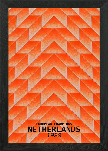 Netherlands 1988 shirt framed - 1988,
