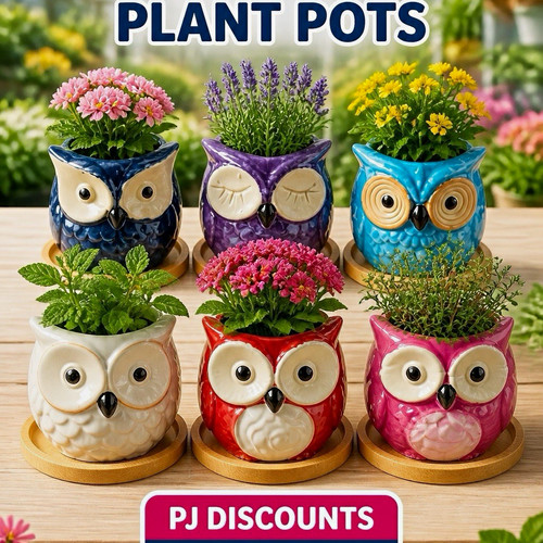 Glazed ceramic owl - ceramic, &