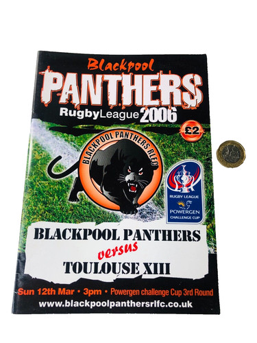 Rugby programme blackpool - rugby,