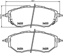Mintex mdb2704 brake - mintex, pad