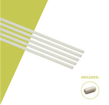 New Edge Blinds Fibreglass Roman Blind 4mm Weighted Rod Including Ends Pack Of 5