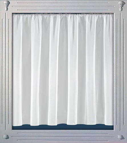 Plain net curtains - net, weighted