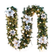 Christmas garland 9ft deluxe - garland,