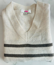 Ladies Marks Wool Mix  V Neck