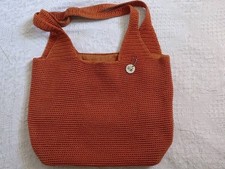 Vintage The Sak 'copper' Crocheted Shoulder Bag