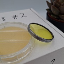 Series VII Wratten Filter K1 Made In U.S.A. with Plastic Case. Silver Rim. refB