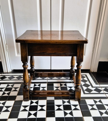 Oak side table lamp - oak, /