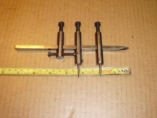 Vintage 7" long 1/4" x 1/4" bar steel beam trammels