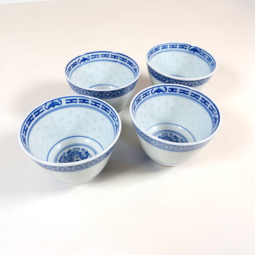 Vintage chinese blue white - chinese,