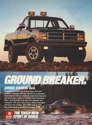 1989 dodge dakota 4x4 - dakota, pickup