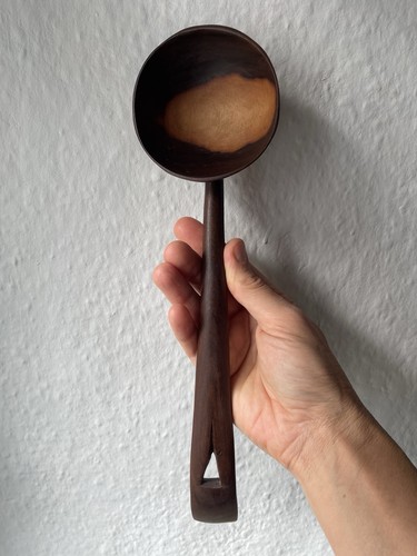 Vintage hand carved wooden - carved,