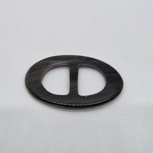 Vintage genuine horn - vintage, oval