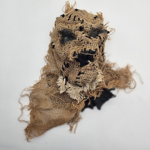 Scarecrow burlap jute mask - scarecrow,
