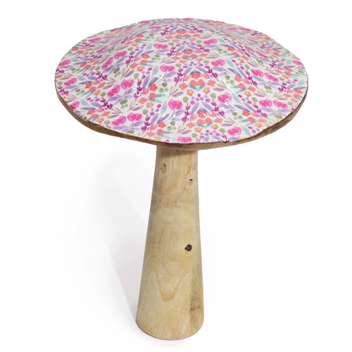 Large wooden mushroom - large,