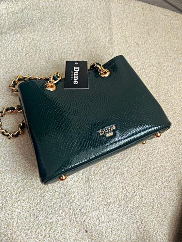 Dune dark green - croc, embossed