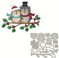 2 Owls Sitting on a Branch