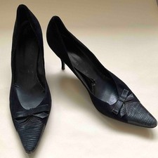 Vintage black suede 1950s/60s
