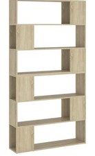 Book Cabinet Room Divider in Sonoma Oak – Freestanding, Versatile and Spacious