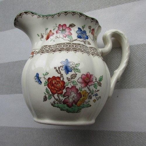 Chinese rose spode milk jug - chinese,