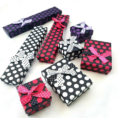 Polka dot jewellery - dot, boxes