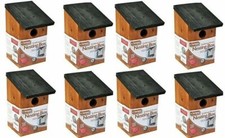 8x Wooden Nesting Box Bird