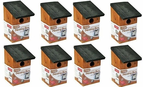 Wooden nesting box bird - box,