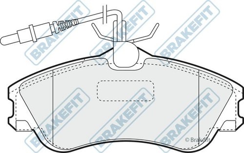 Apec blue front brake pad - apec,