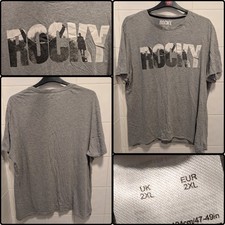 Rocky Balboa Vintage Movie Logo Men's T Shirt 2XL Tee 