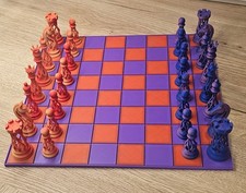 3D Printed Chess Set Modern