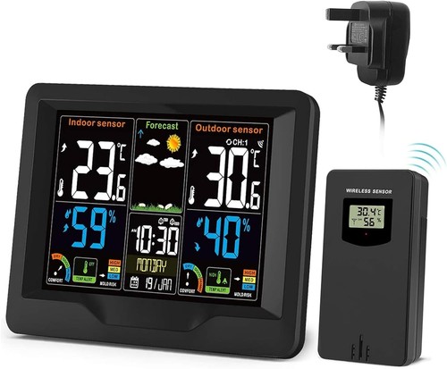 Wireless weather station - weather, white