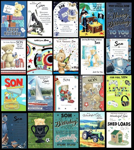 Special son birthday card - special,
