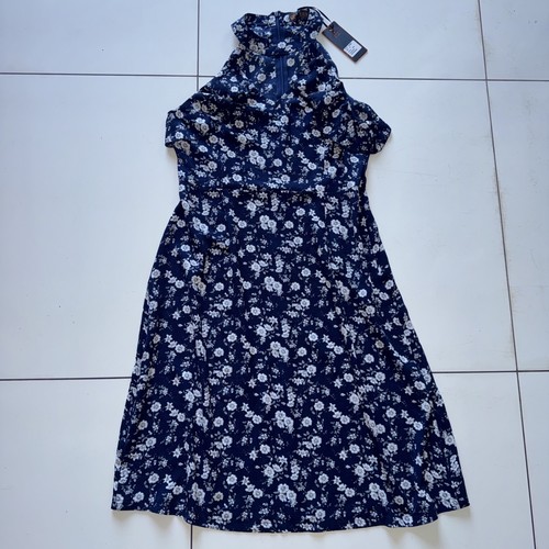 Qed london navy - qed, floral