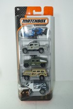 MATCHBOX Mattel 5-Pack Military Vehicles Trucks Army Hummer Gift Set NEW 1:64!