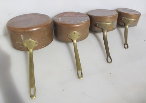 Victorian copper pan set - copper,