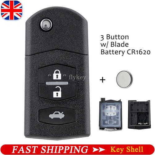 Button flip key fob - button,