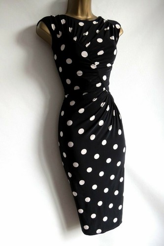 Phase eight black white polka - black,
