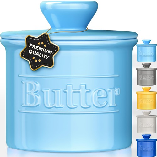 Premium butter crock with - premium,