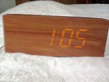 Alarm clock wood effect finish modern