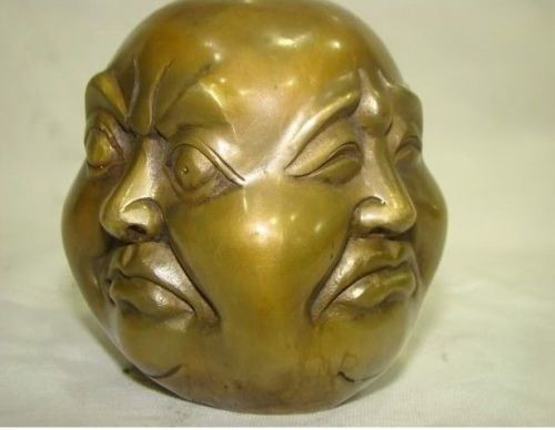 Lucky tibetan brass four - four, face