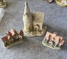 David Winter Cottage Shirehall Apothecary Shop Vintage 80s Lot