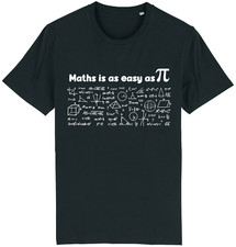 Maths Is As Easy as Pi T-Shirt Funny Mathematics Gift Teacher Geek