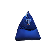 Personalised beanbag chair, ready filled, child size with letter applique unisex