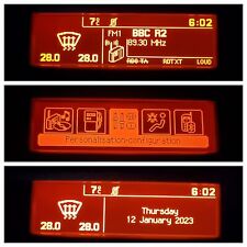 Peugeot 407 2004-2010 display screen RD4 radio LCD Multi function clock dash
