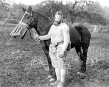 Soldier and his Horse in Gas