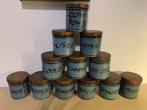 Set vintage blue ceramic - blue,