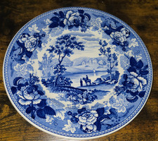 Wedgewood Plate Blue Landscape