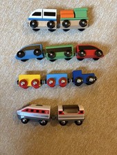 Four Trains - Wooden Train set